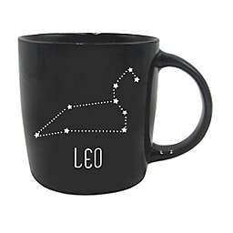 Leo Zodiac Coffee Mug in Black