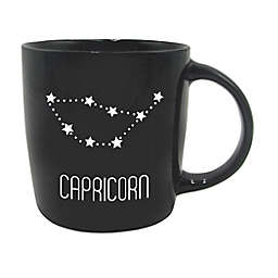 Capricorn Zodiac Coffee Mug in Black