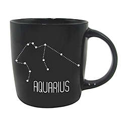 Aquarius Zodiac Coffee Mug in Black