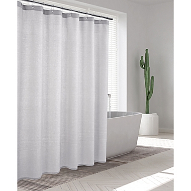 Enchante Home&reg; 72-Inch x 72-Inch Ria Shower Curtain in Silver. View a larger version of this product image.