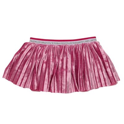 Baby Starters&reg; Newborn Tutu Skirt in Raspberry Pleated Velvet