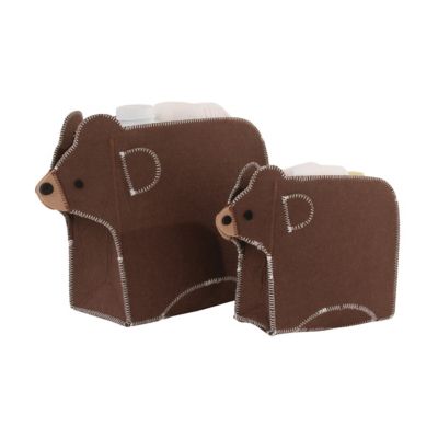 Little Love by NoJo&reg; 2-Piece Bear Storage Caddy Set in Brown