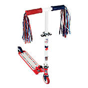 Pulse Performance Products Patriotic 2 Wheel Scooter in Red/White/Blue