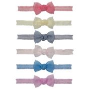 So' Dorable 6-Pack Sheer Small Bow Headbands