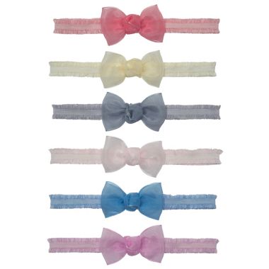 So' Dorable 6-Pack Sheer Small Bow Headbands. View a larger version of this product image.
