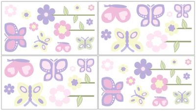 Sweet Jojo Designs&reg; Butterfly Wall Decal Stickers in Pink/Purple