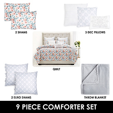 Nicole Miller 9-Piece Indian Summer Full/Queen Quilt Set. View a larger version of this product image.