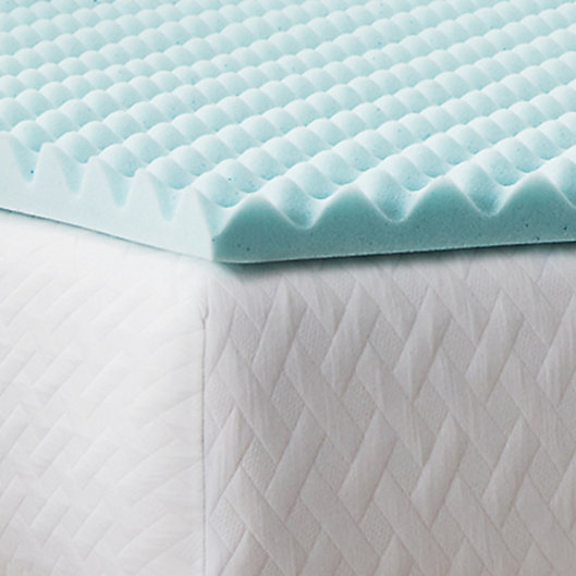 Alternate image 1 for Dream Collection™ by LUCID® Convoluted 2-Inch Memory Foam Mattress Topper