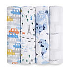 Alternate image 0 for aden + anais essentials&reg; 4-Pack World Swaddle Blankets in Blue