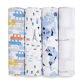 aden + anais essentials® 4-Pack Swaddle Blankets