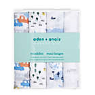 Alternate image 1 for aden + anais essentials&reg; 4-Pack World Swaddle Blankets in Blue