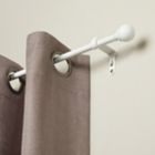 Alternate image 1 for Umbra&reg; Cafe Ball 28 to 48-Inch Adjustable Curtain Rod in White