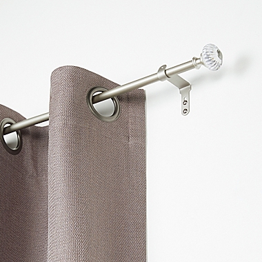 Umbra&reg; Cafe Doorknob 28 to 48-Inch Adjustable Curtain Rod in Nickel. View a larger version of this product image.