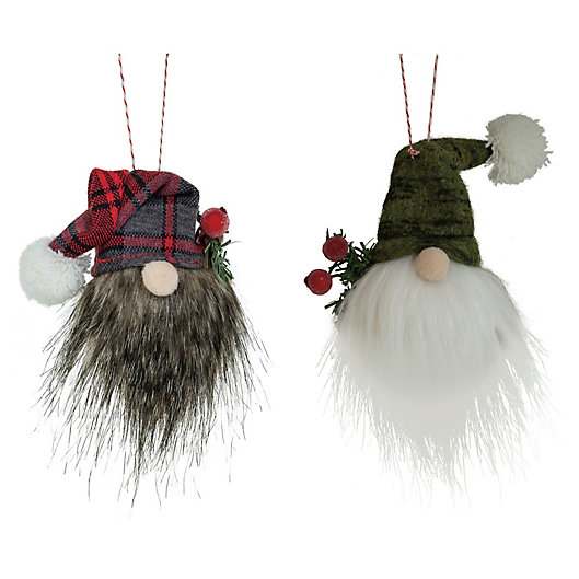 Alternate image 1 for Boston International 6-Piece Santa Gnome Head Ornaments Set
