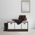 Alternate image 1 for ORG 3-Cube Storage Bench in Smoked Espresso