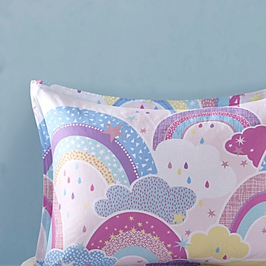 Urban Habitat Kids Emily Printed Rainbow Cotton Reversible 5-Piece Full/Queen Comforter Set in Multi. View a larger version of this product image.