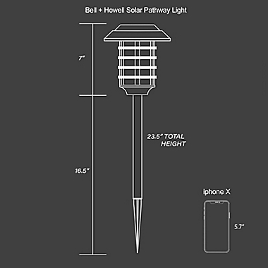 Bell+Howell Solar Pathway Lights in Black (Set of 4). View a larger version of this product image.