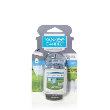 Yankee Candle&reg; Car Jar&reg; Ultimates Clean Cotton Air Freshener. View a larger version of this product image.