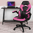 Alternate image 1 for Flash Furniture High Back Racing Ergonomic Gaming Chair in Pink/Black