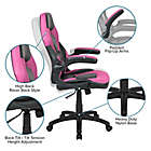 Alternate image 4 for Flash Furniture High Back Racing Ergonomic Gaming Chair in Pink/Black