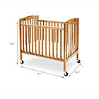 Alternate image 4 for LA Baby&reg; Pocket Crib Mini Portable Folding Crib in Natural