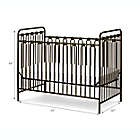 Alternate image 4 for LA Baby&reg; Napa 3-in-1 Convertible Crib in Gold
