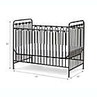 Alternate image 4 for LA Baby&reg; Napa 3-in-1 Convertible Crib in Grey Pebble