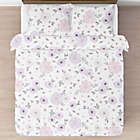 Alternate image 1 for Sweet Jojo Designs&reg; Watercolor Floral 3-Piece Full/Queen Comforter Set in Purple/Grey