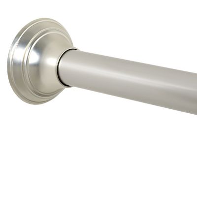 Dual Mount Stainless Steel Shower Rod, Menards Shower Curtain Rods