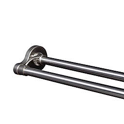 Titan® Dual Mount Stainless Steel Double Straight Shower Rod