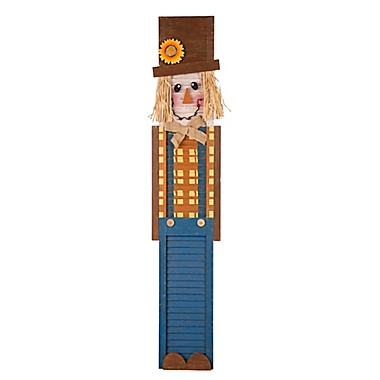 Glitzhome&reg; 42-Inch Scarecrow Porch Sign in Orange. View a larger version of this product image.