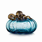 Alternate image 0 for Glitzhome&reg; 6.69-Inch Handmade Glass Pumpkin Decoration in Blue