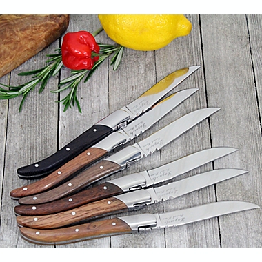 Laguiole&reg; French Home Connoisseur 6-Piece Steak Knife Set. View a larger version of this product image.