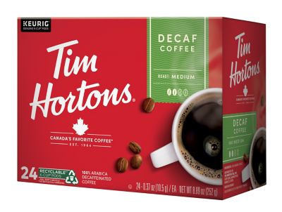 Tim Hortons&reg; Decaffeinated Coffee Pods for Single Serve Coffee Makers 24-Count