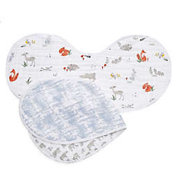 aden + anais® 2-Pack Naturally Burpy Bibs in Grey