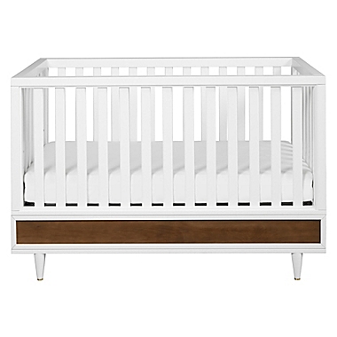 Babyletto Eero 4-In-1 Crib in White/Walnut. View a larger version of this product image.