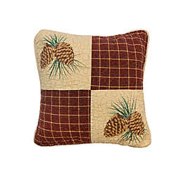 Donna Sharp® Pine Lodge Patch Square Throw Pillow in Beige