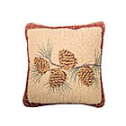 Alternate image 0 for Donna Sharp&reg; Pine Lodge &quot;Pine Cone&quot; Square Throw Pillow in Beige