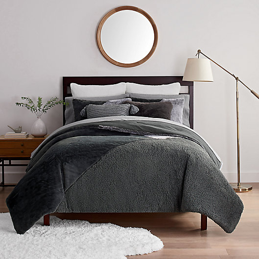Alternate image 1 for UGG® Outback 2-Piece Twin Duvet Cover Set in Charcoal