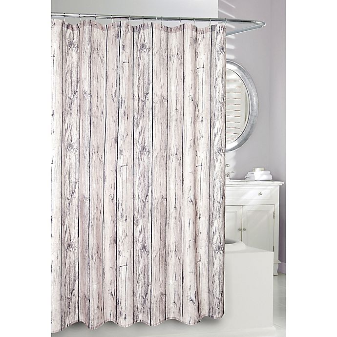 Moda At Home Oakwood Fabric Shower, Brown And Gray Shower Curtain