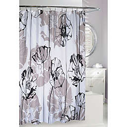 Moda 71-Inch x 71-Inch Fabulous Shower Curtain in White/Black