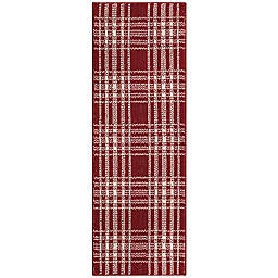 Bee & Willow™ Plaid 1'8 x 4'6 Accent Rug in Berry