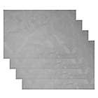 Alternate image 1 for Caiden Elegance Damask Placemats in Silver (Set of 4)