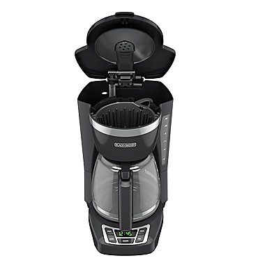 Black + Decker&trade; 12-Cup* Programmable Coffee Maker in Grey. View a larger version of this product image.
