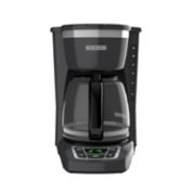Black + Decker&trade; 12-Cup* Programmable Coffee Maker in Grey