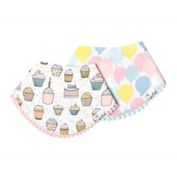 Copper Pearl&trade; 2-Pack Celebration Bandana Bibs in Pink/Blue
