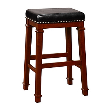 31-Inch Faux Leather Bar Stool in Brown | Bed Bath & Beyond