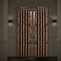 J. Queen New York™ Garnet 2-Pack 84-Inch Rod Pocket Window Curtain Panels in Red