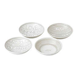 Love Accent Bowls in Taupe (Set of 4)