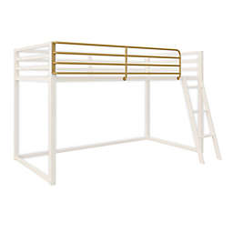 Little Seeds® Monarch Hill Haven Twin Junior Metal Loft Bed in White
